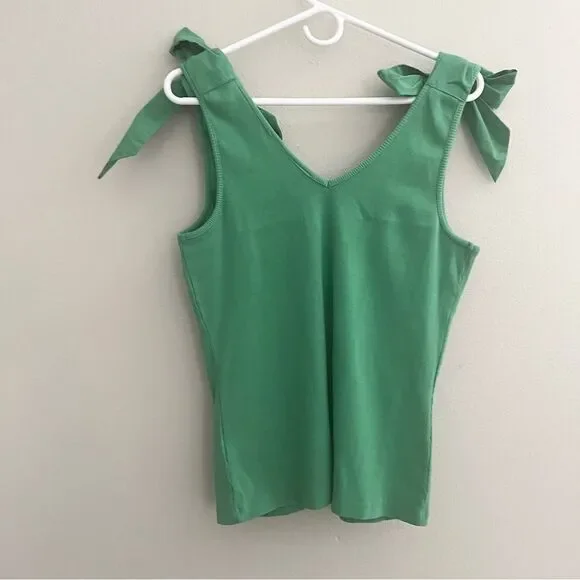 Maeve Anthropologie Rafaela bow tie tank top in green
Women’s size L - Picture 4 of 5